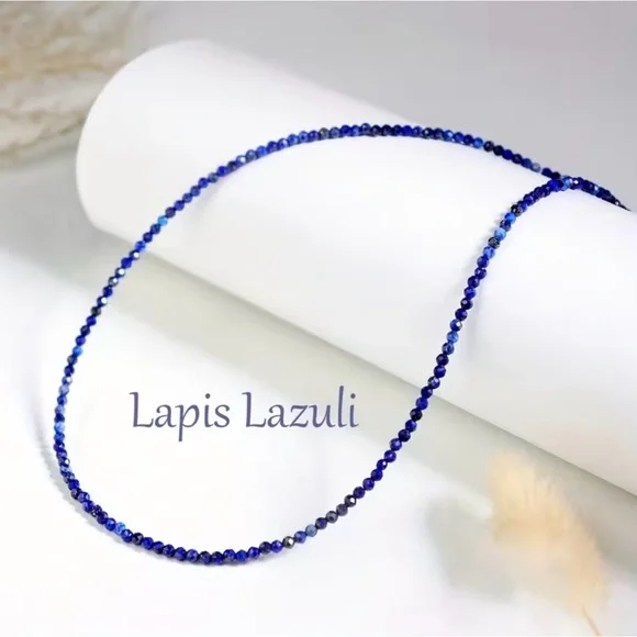 Lapis Lazuli Beaded Choker - Picture 3 of 7